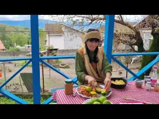 Traditional Village Jam Recipe Peaceful Farm Life with Cows