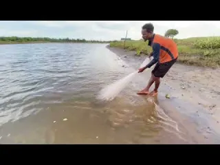 Amazing Best Net Fishing video Traditional catching With