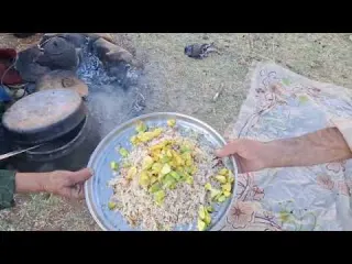 How do the nomads of Iran build ponds for sheep in the