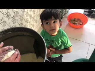 İneklerimizden has organik tereyağı yapımı günlük vlog