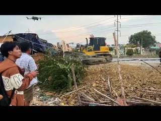 Impressive Big On Stone Pushing with Dozer Pushing Soil