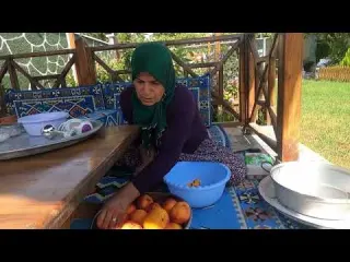 KÖYDE KIŞA HAZIRLIK NEKTARİ HASADI NEKTARİ PESTİL YAPIMI