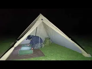 Camping in Rain and Storm at 2500m A Night in a Hot Tent