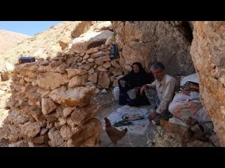 How do the nomads build a durable and beautiful stone