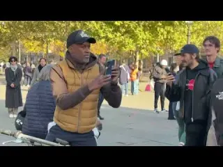 Paris residents survey the damage after clashes and looting