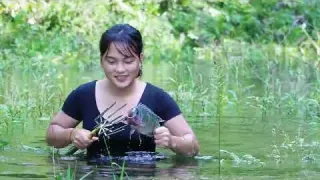 30 Days Living Alone on the Lake A Girl Survives with Her