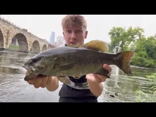 Fishing DOWNTOWN MINNEAPOLIS for Hazardous Fish