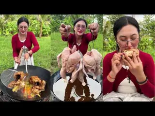 How to cook roasted chicken and eat recipe