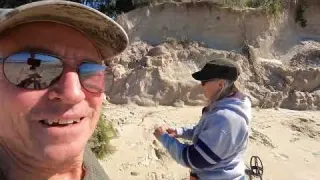 Beach Detecting Huge Gold Ring Silver Coins