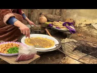 An hour of life in a fictional Palestinian village cooking