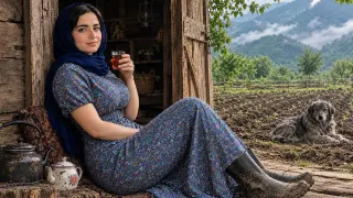A Simple Day in an Iranian Village Farming and Village