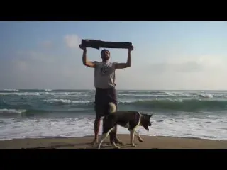 Solo Camping in 38 C Heat at noon with My Dog swimmining