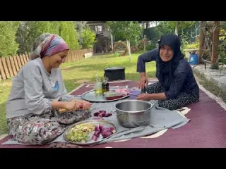 ŞİDDETLİ YAĞMURLU HAVADA SOBALI KÖY EVİ KUZU ETİ LAHANA
