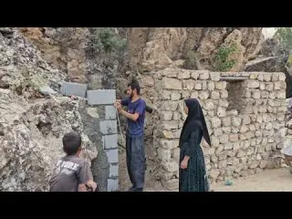 Building a Stone Shelter in the Mountains Extreme Nomadic