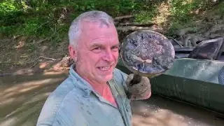 River Treasures Magnet Fishing for Mysterious Iron Objects