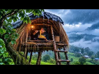This is Mountain Village During the Heavy Rainy Season