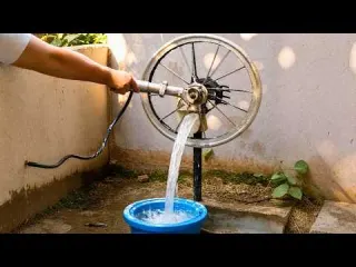 Easy DIY Water Pump With PVC and a Bike Homemade