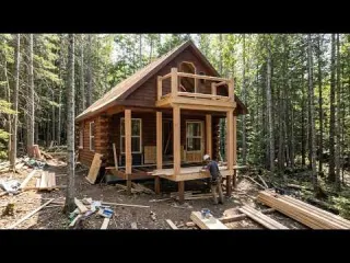 A Small Wooden House in the Forest with a Fully Usable Attic