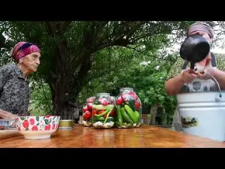 Harvesting Cucumbers and Tomatoes From Our Garden And