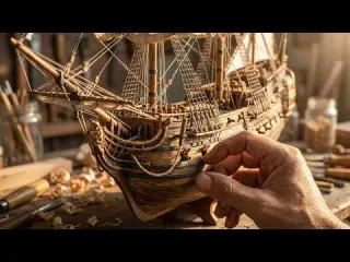 Man Builds Real Life SHIPS at Scale to the Last Detail
