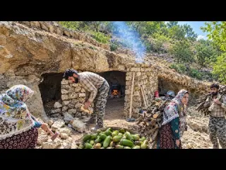 Real Cave Life Rebuilding the Cave Gathering Firewood and