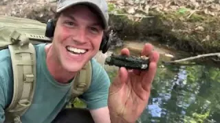 HUGE COIN Spill Found Buried in the Woods Metal Detecting