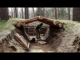 Man Builds a Hidden UNDERGROUND CABIN Deep in the Forest