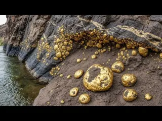Digging for Colorful Glass Marbles Satisfying Treasure Hunt