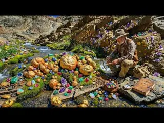 The Ultimate Treasure Rock Extracting Gold and Gems by Hand