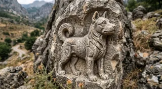 Köpek figürü Define İşareti