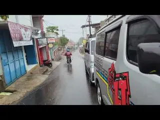EXTREME WEATHER MOST INTENSE HEAVY RAIN WINDSTORM WALKING