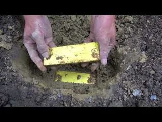 It s really lucky to find underground treasure under the