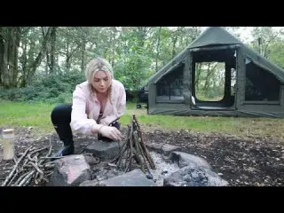 Camping Alone in a Forest Woodland ASMR