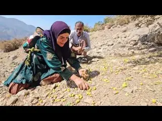 Nomadic woman suddenly falls off a cliff husband tries to