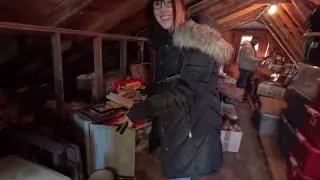 Thrifting Old Farm Buildings And Creepy Attic With Crazy