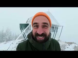 CAUGHT IN A HEAVY SNOWSTORM at a Mountaintop Cabin