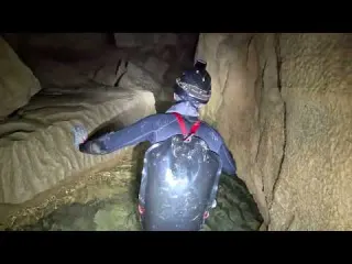 Massive River Cave On The Side Of The Road