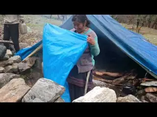 Real Nepali Mountain Village Life During Heavy Rain Season