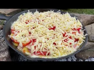 HOW TO MAKE A DELICIOUS PAN PIZZA NO OVEN PIZZA EASY 10