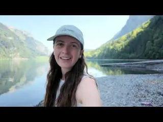 SOLO HIKE WILD SWIM in the Swiss Alps with my dog
