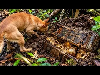 CÃO FAREJADOR LOCALIZA TESOURO SECRETO ONDE NINGUÉM