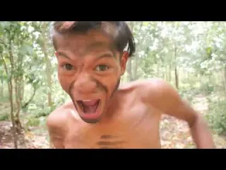 Wilderness Cooking Pig Intestine Jungle Roast Feast