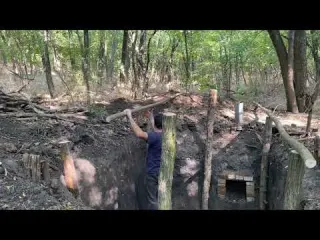 Building new big Dugout for relaxation Alone in Forest