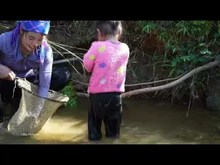 Giant River Catfish Carp Tilapia Caught by Hand Lucky
