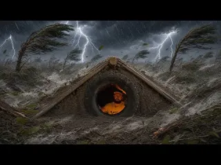 Building a Cozy Underground Shelter to Survive a Sandstorm