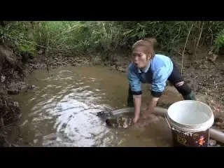 Amazing fishing Modern technology Catch a lot of fish Pump