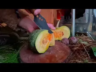 Solo camping in the snow Snow bath hot tent wood heater