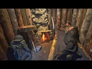 I am Building a Heavy Log Shelter from Scratch