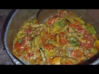 Nomadic organic tomato pepper harvest shelter completion