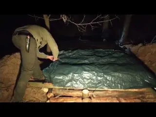 CONSTRUCTION OF A SHELTER FOR SURVIVAL IN THE FOREST